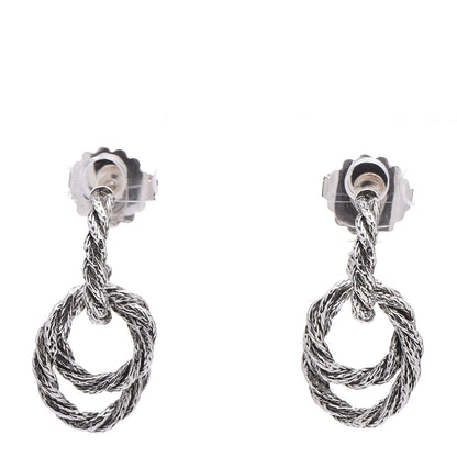 Louis Vuitton JOHN HARDY Sterling Silver Small Double Hoop Earrings 1 of 5