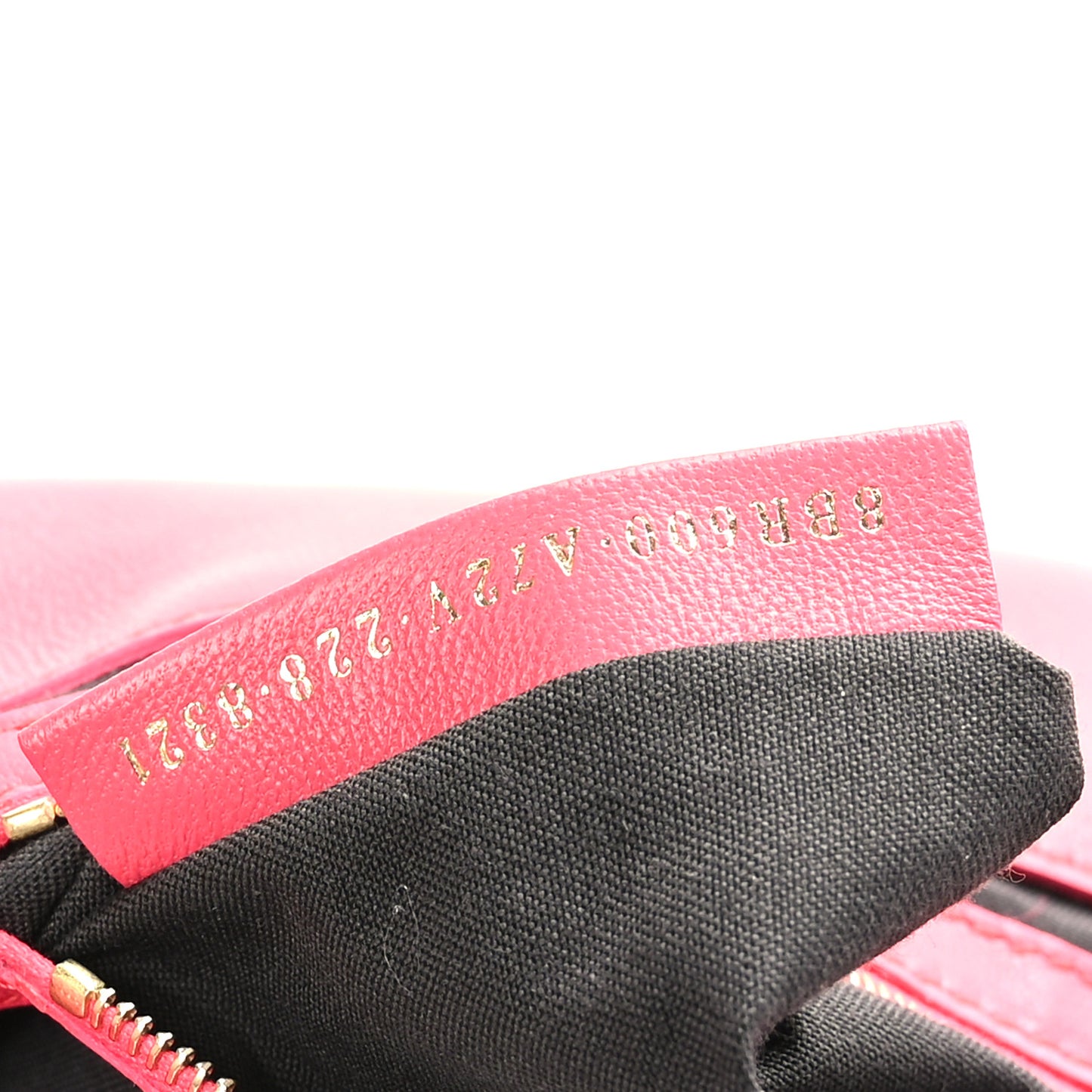 Nappa FF 1974 Embossed Baguette Lampone