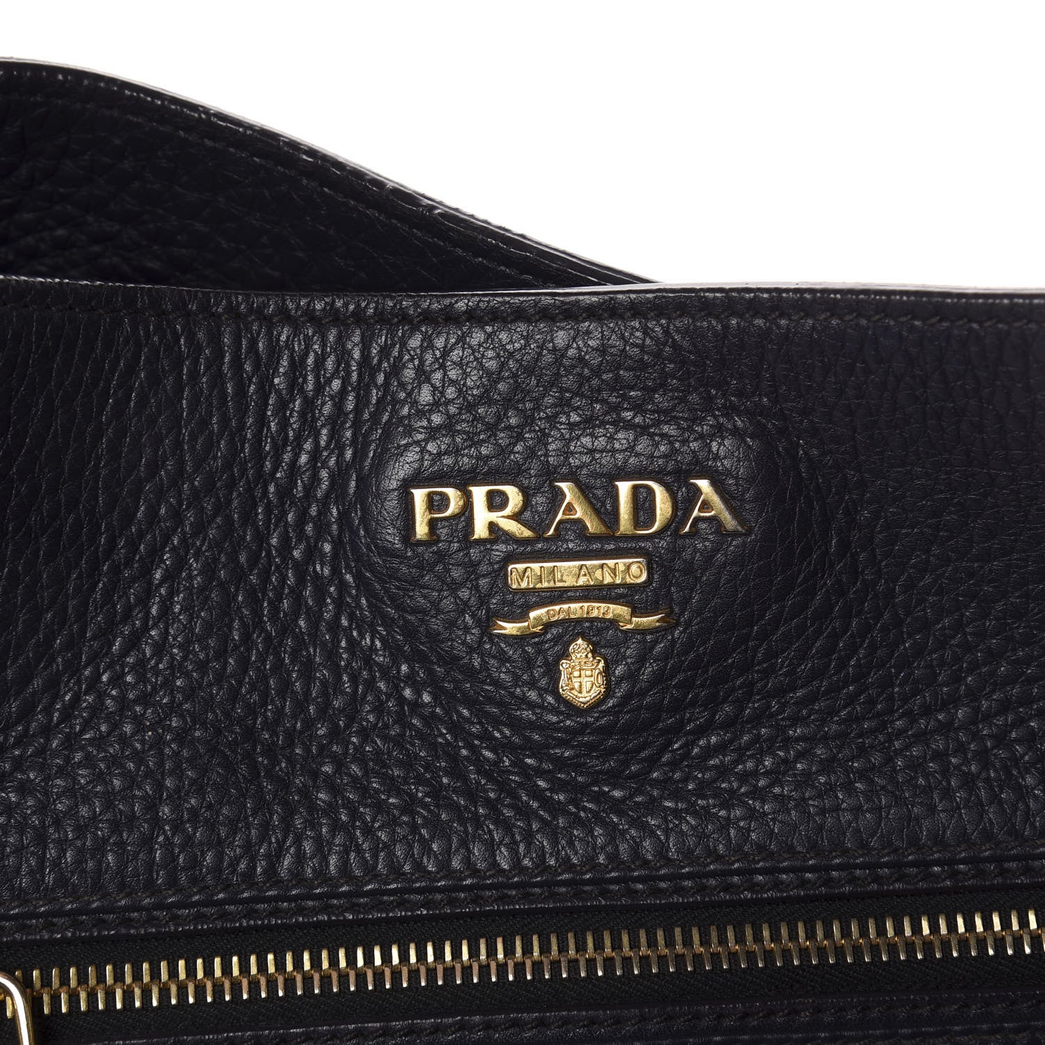 Prada Vitello Daino Side Pocket Tote Baltico 8 of 12