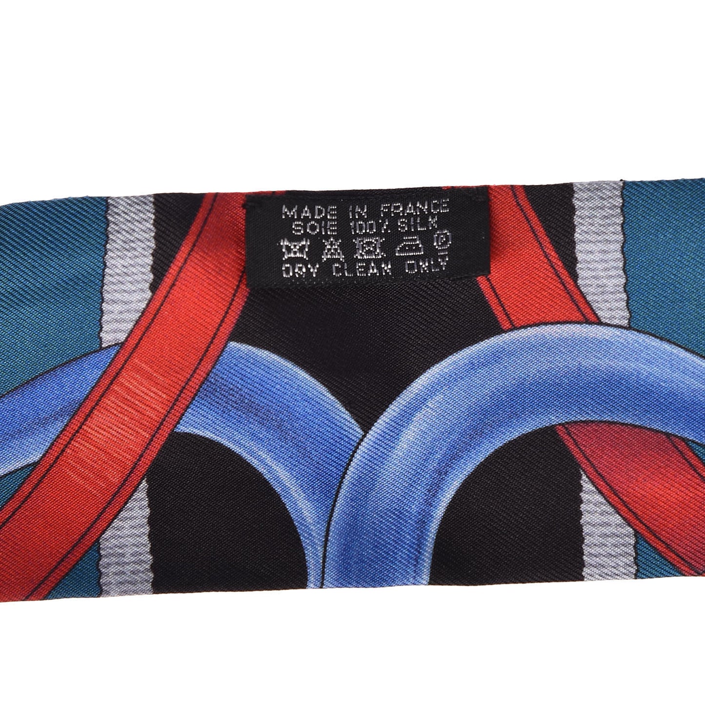 Silk Grand Manege Twilly Bleu Rouge Black