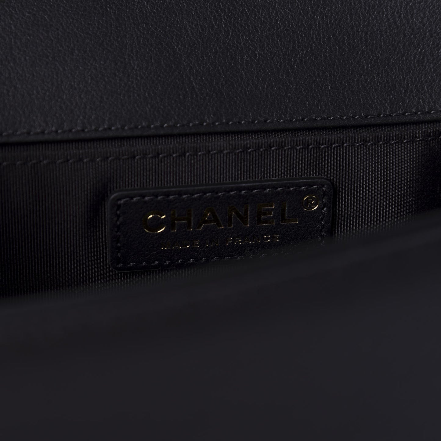 Calfskin Medium Boy Logo Top Handle Flap Black
