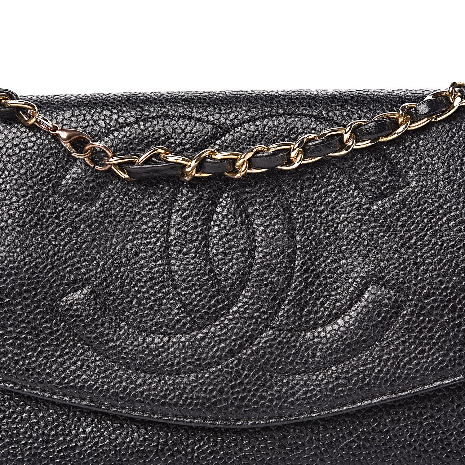 Chanel Caviar Timeless CC Wallet On Chain WOC Black 18 of 18