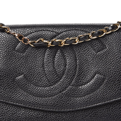 Chanel Caviar Timeless CC Wallet On Chain WOC Black 18 of 18