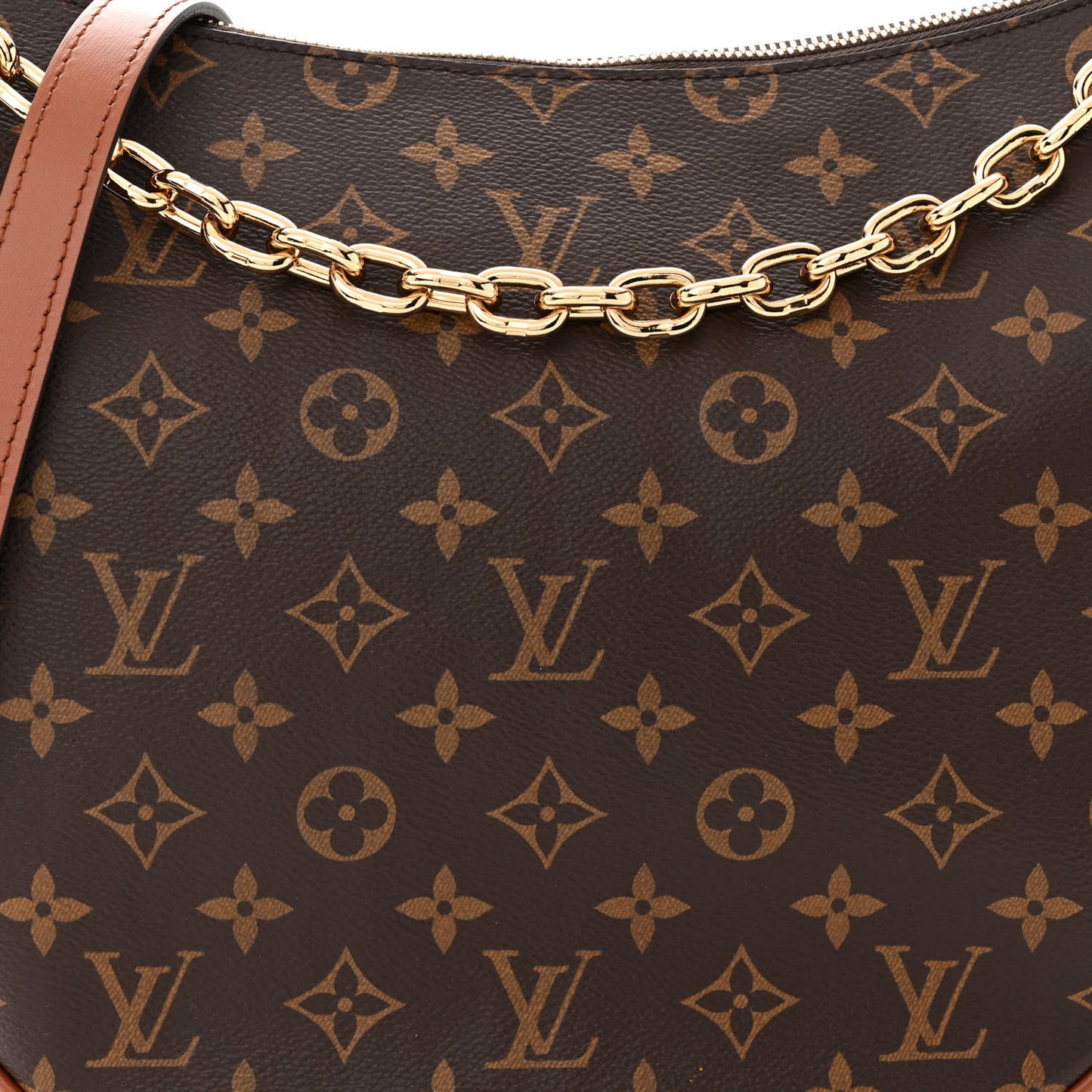 Reverse Monogram Loop Hobo