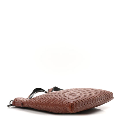 Bottega Veneta Nappa Intrecciato VN Crossbody Messenger Bag Rust 4 of 10