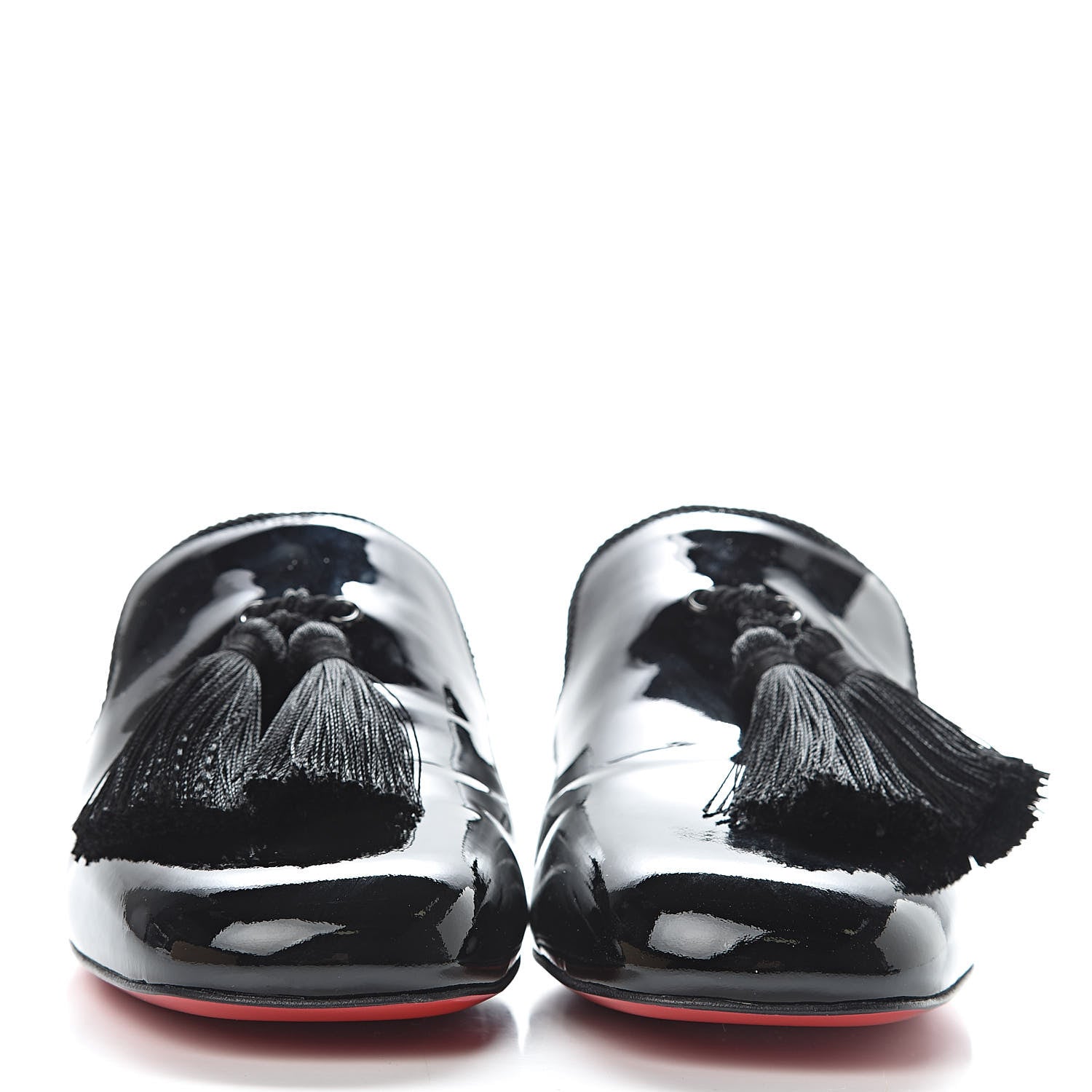 Christian Louboutin Patent Barry 35 Mules 38 Black 2 of 10