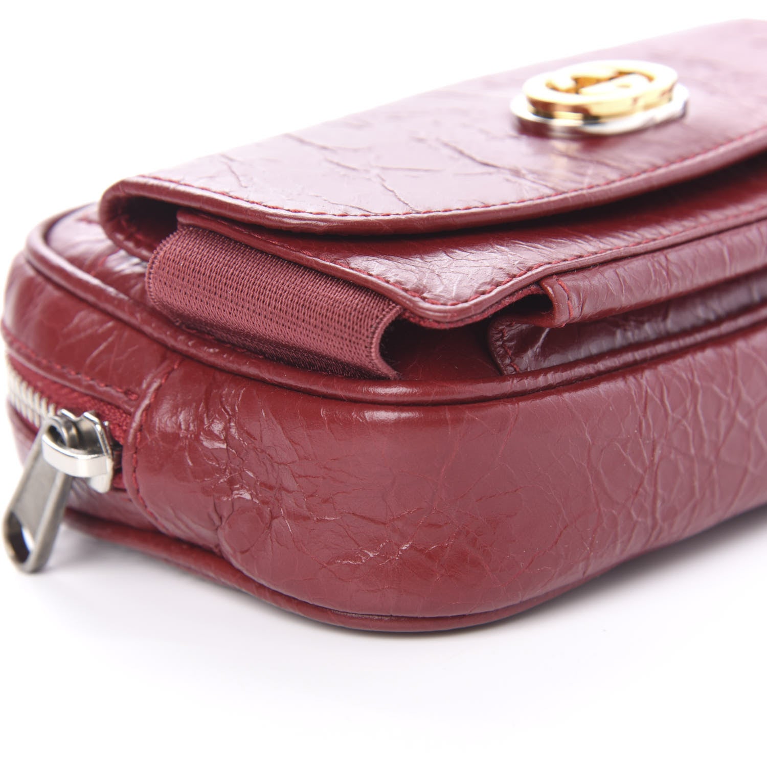 Gucci Fluffy Calfskin Mini Morpheus Belt Bag 70 28 Red 6 of 12
