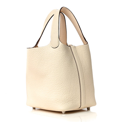 Hermes Taurillon Clemence Picotin Lock 18 PM Nata 3 of 9
