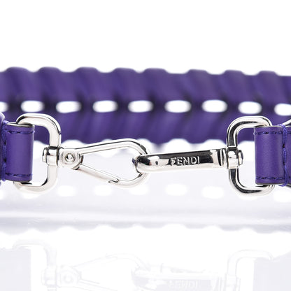 Fendi Vitello Baltico Shiny Nappa Lace Up Strap You Purple Rain 3 of 4