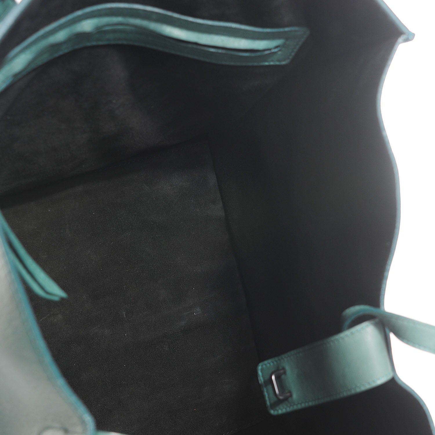 Celine Calfskin Medium Phantom Luggage Emerald Green 15 of 20
