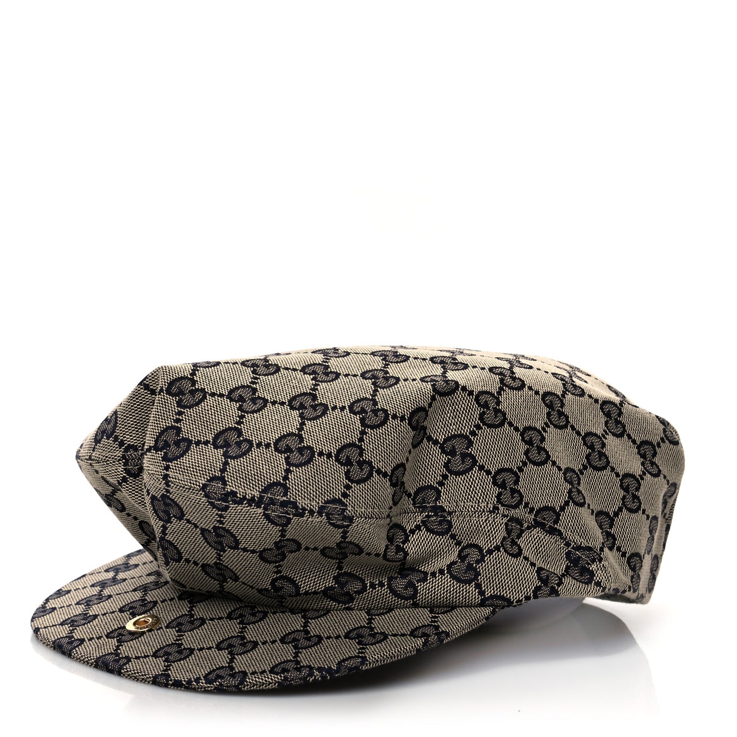 Monogram Flat Cap S Navy