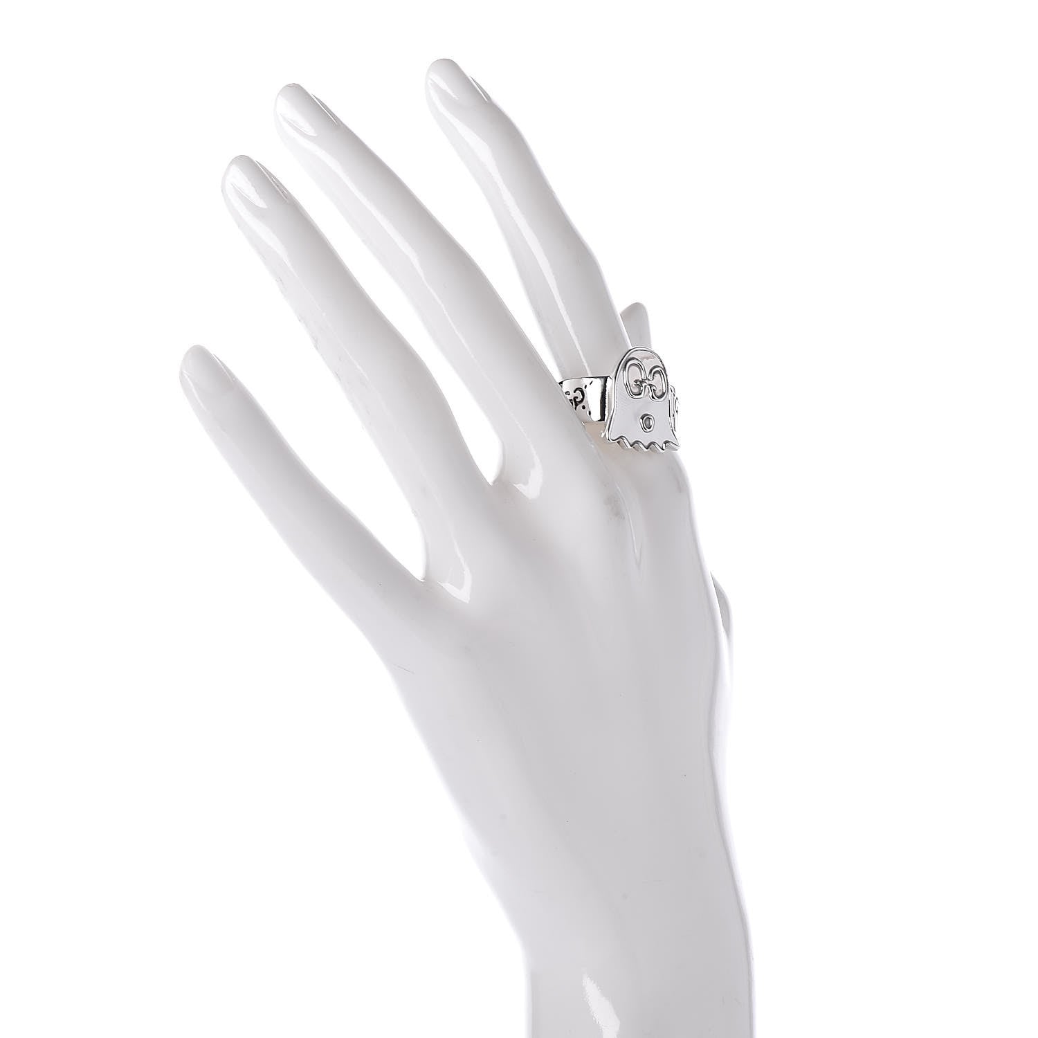 Gucci Sterling Silver GucciGhost Ring 62 10 2 of 8