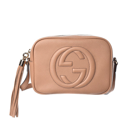 Gucci Pebbled Calfskin Small Soho Disco Bag Camelia 1 of 11