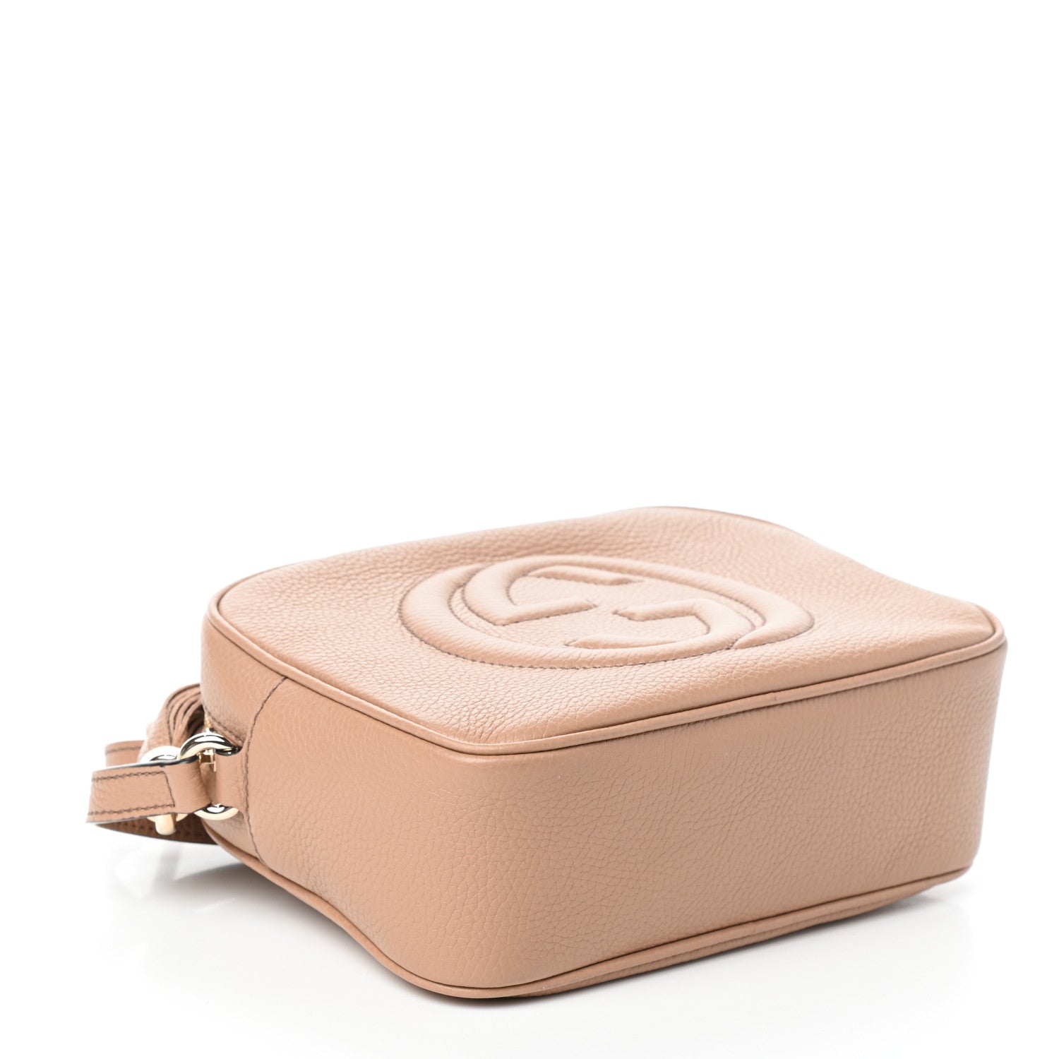 Gucci Pebbled Calfskin Small Soho Disco Bag Camelia 4 of 9