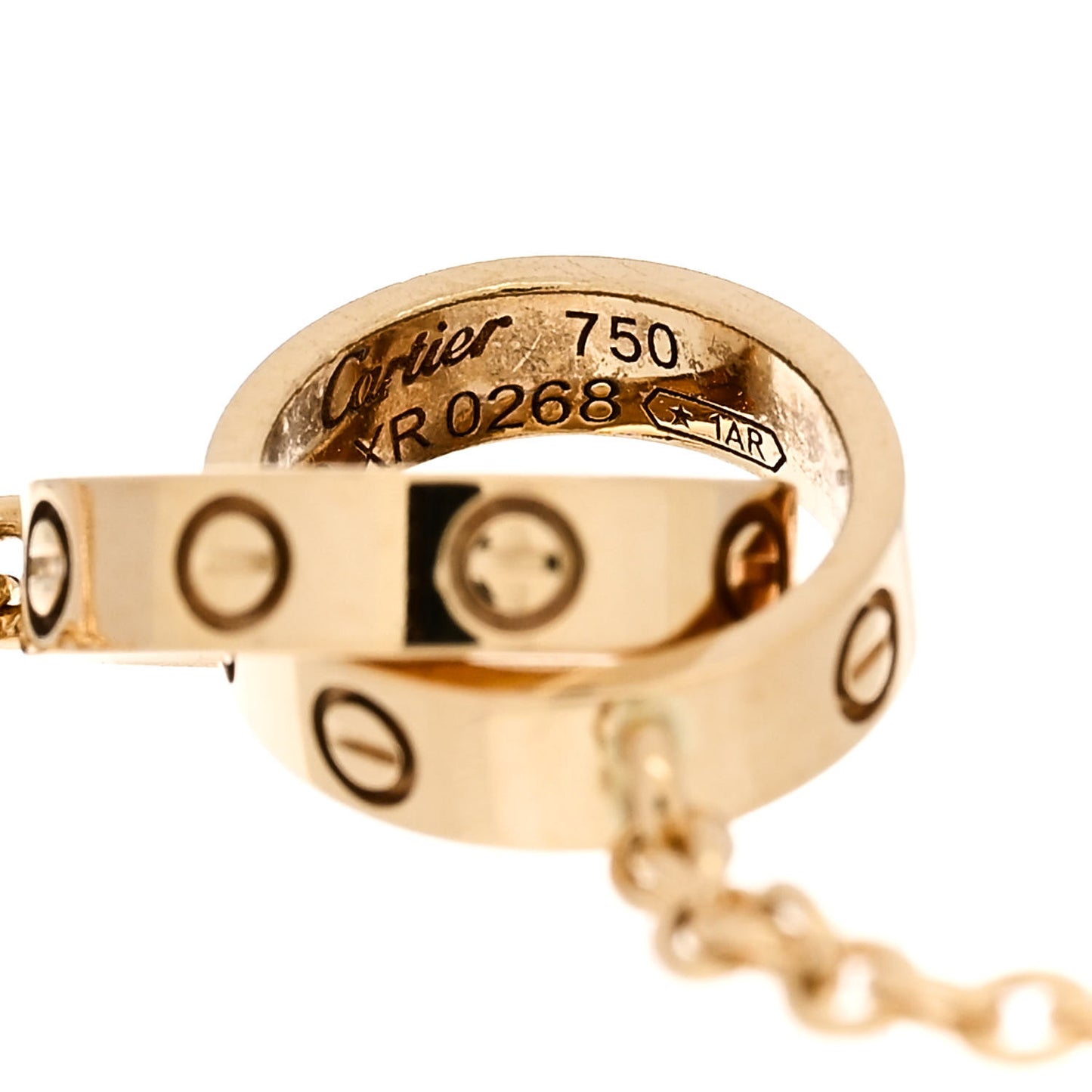 18K Yellow Gold Interlocking LOVE Bracelet