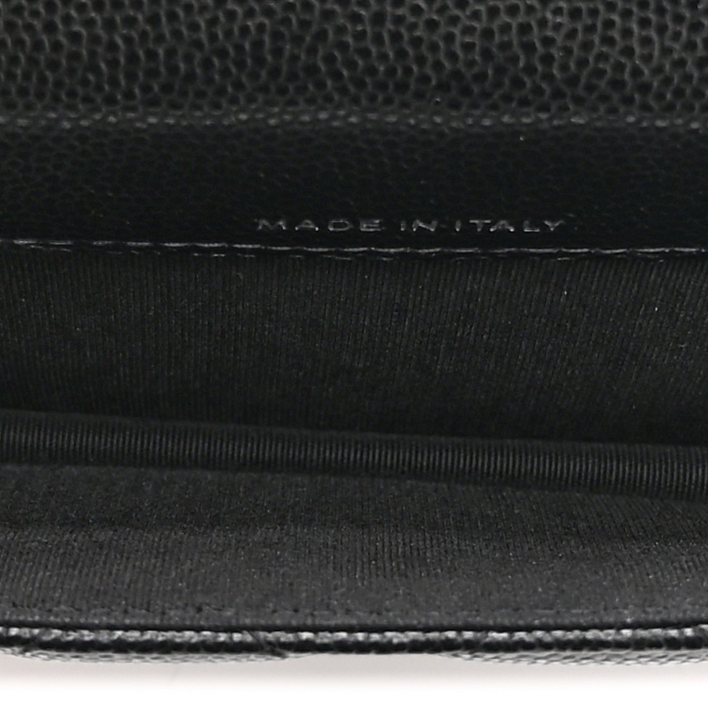 Caviar Quilted My Everything Belt Flap Card Holder Black