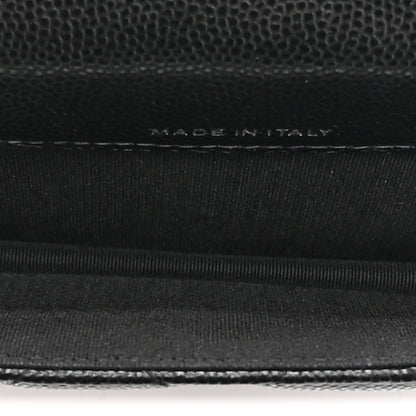 Chanel Caviar Quilted My Everything Belt Flap Card Holder Black 5 of 12
