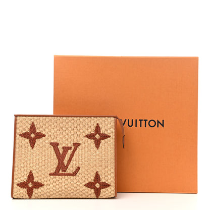 Louis Vuitton Raffia Monogram Giant Toiletry Pouch 26 Tan 7 of 7