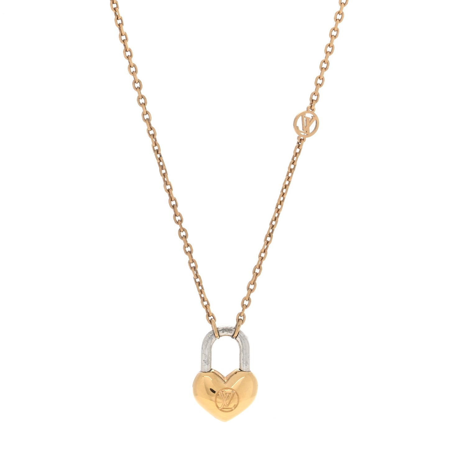 Metal Crazy In Lock Necklace