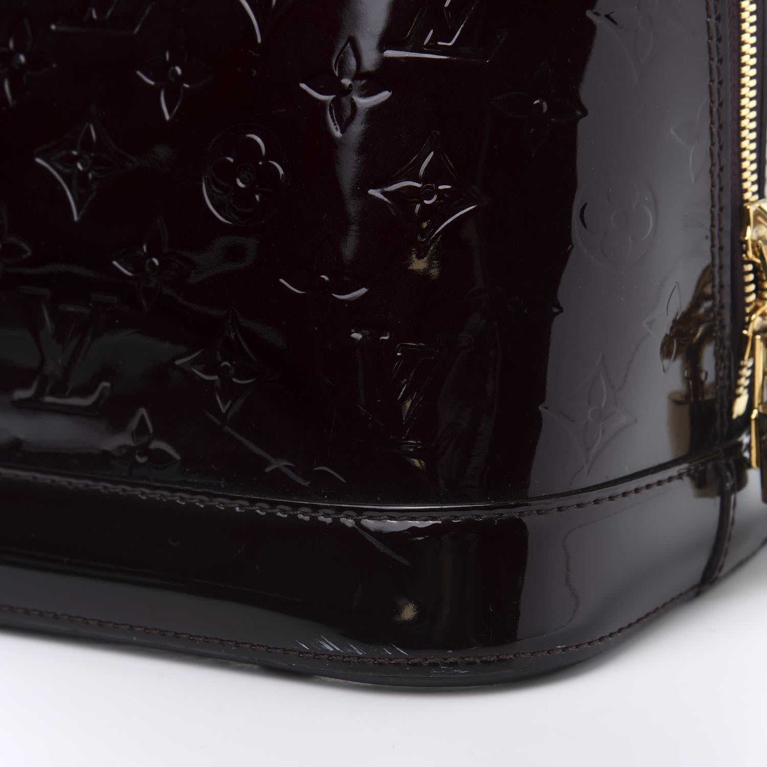 Louis Vuitton Vernis Alma GM Amarante 14 of 16