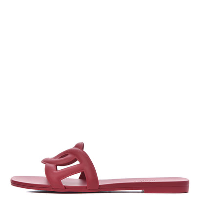 Hermes Rubber Aloha Sandals 39 Rose Baie 1 of 9