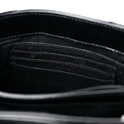 Saint Laurent Patent Y Quilted Monogram Toy Loulou Crossbody Bag Black 12 of 13