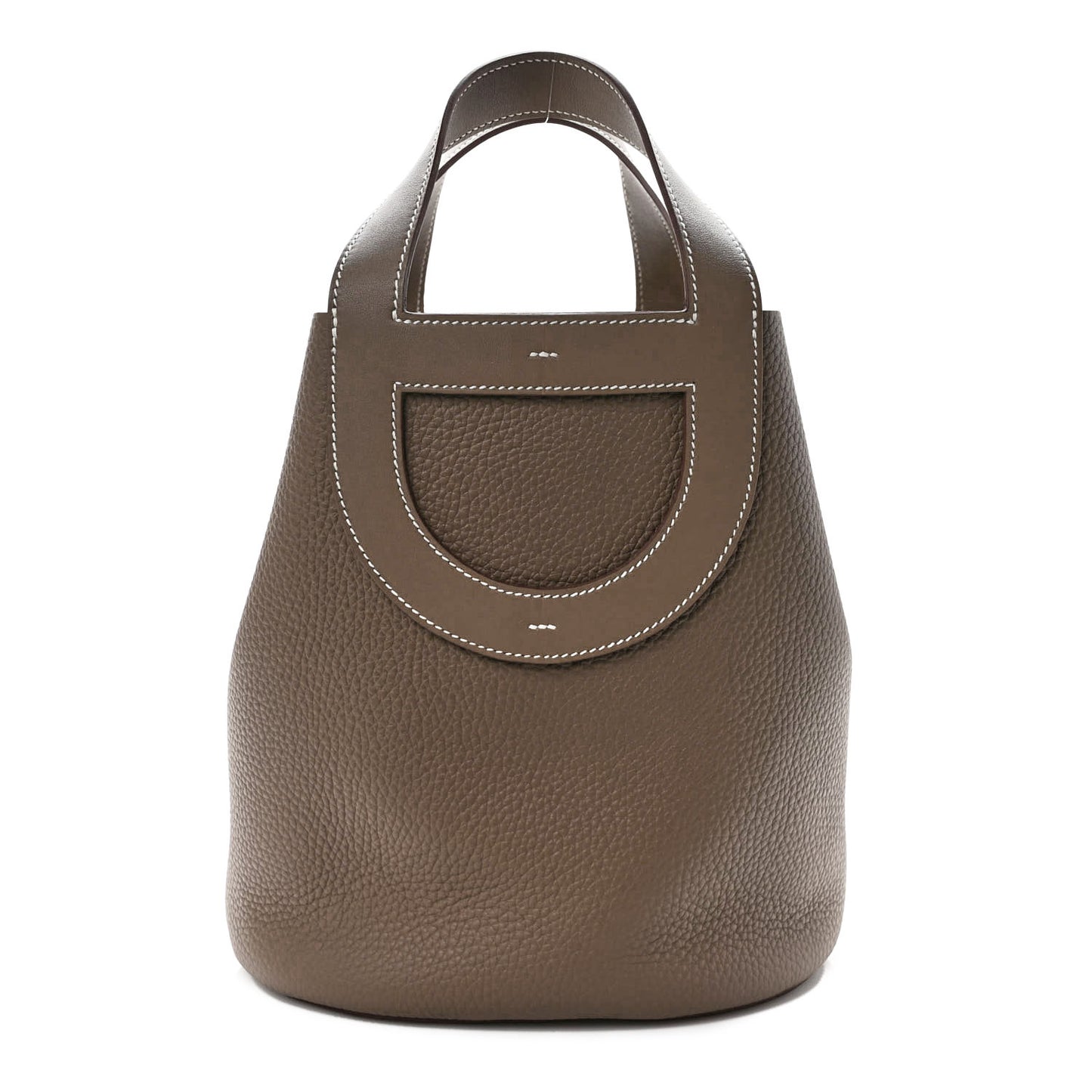 Taurillon Clemence Swift In-The-Loop 23 Bag Etoupe