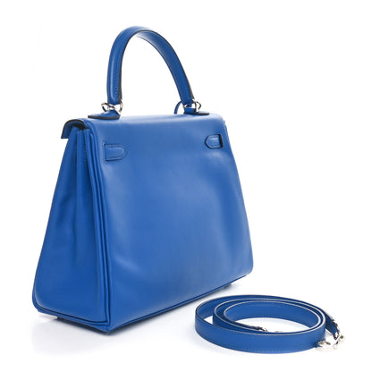 Hermes Swift Kelly Retourne 25 Bleu France 3 of 11
