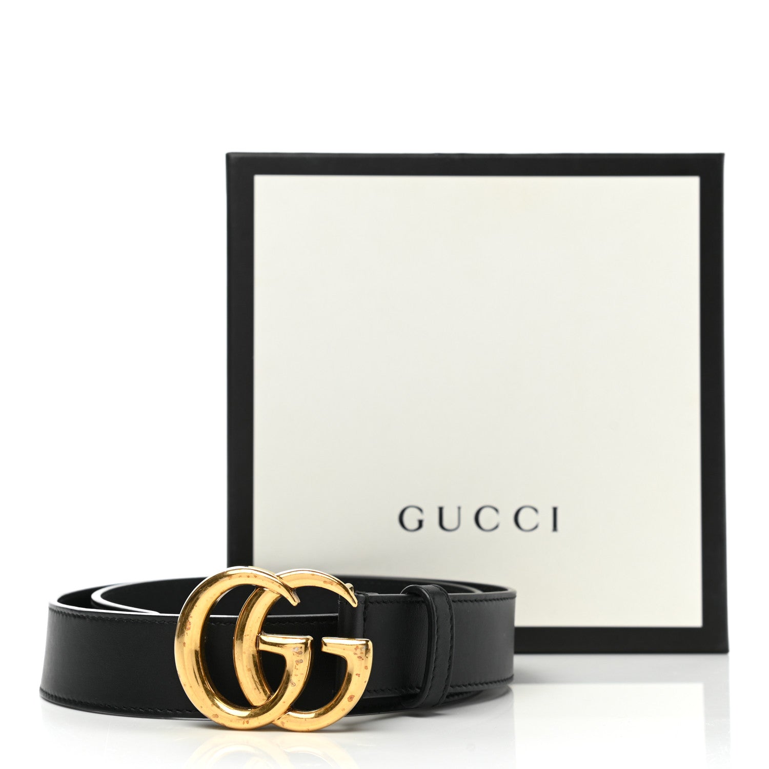 Gucci Calfskin Double G 30mm Belt 75 30 Black 8 of 8