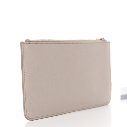 Fendi Vitello Elite Crystal Eye Monster Zip Pouch Grigio Polvere Ribes Multicolor 3 of 10