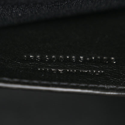 Saint Laurent Grain De Poudre Textured Mixed Matelasse Triquilt Medium Monogram Satchel Black 7 of 10