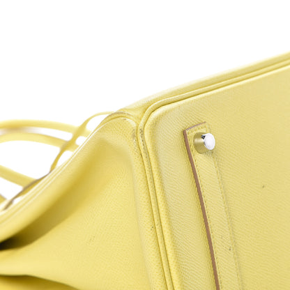 Hermes Epsom Birkin 35 Lime 33 of 38