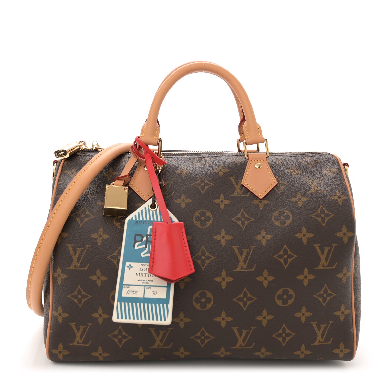 Louis Vuitton Monogram Speedy Soft 30 Crafty Red 1 of 9