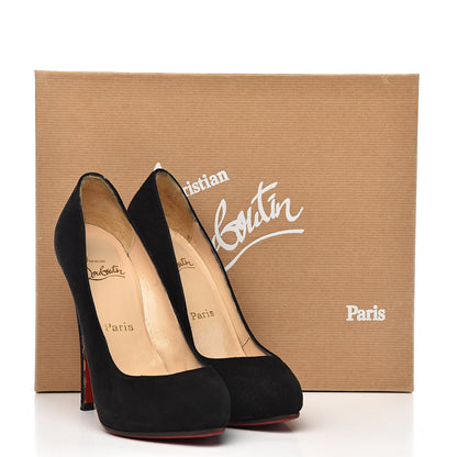 Christian Louboutin Suede Royal Miss Clichy 140 Pumps 37 Black 19 of 19