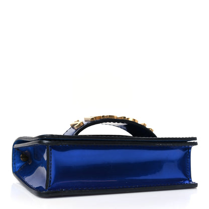 Christian Dior Metallic Calfskin J'Adior Mini Chain Flap Bag Blue 4 of 8