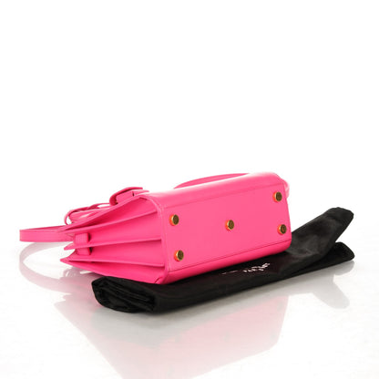 Saint Laurent Calfskin Nano Sac De Jour Lipstick Fuchsia 4 of 12
