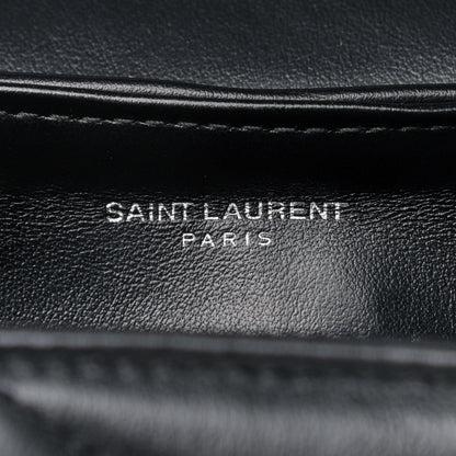Saint Laurent Calfskin Y Quilted Monogram Toy Loulou Crossbody Bag Black 10 of 10