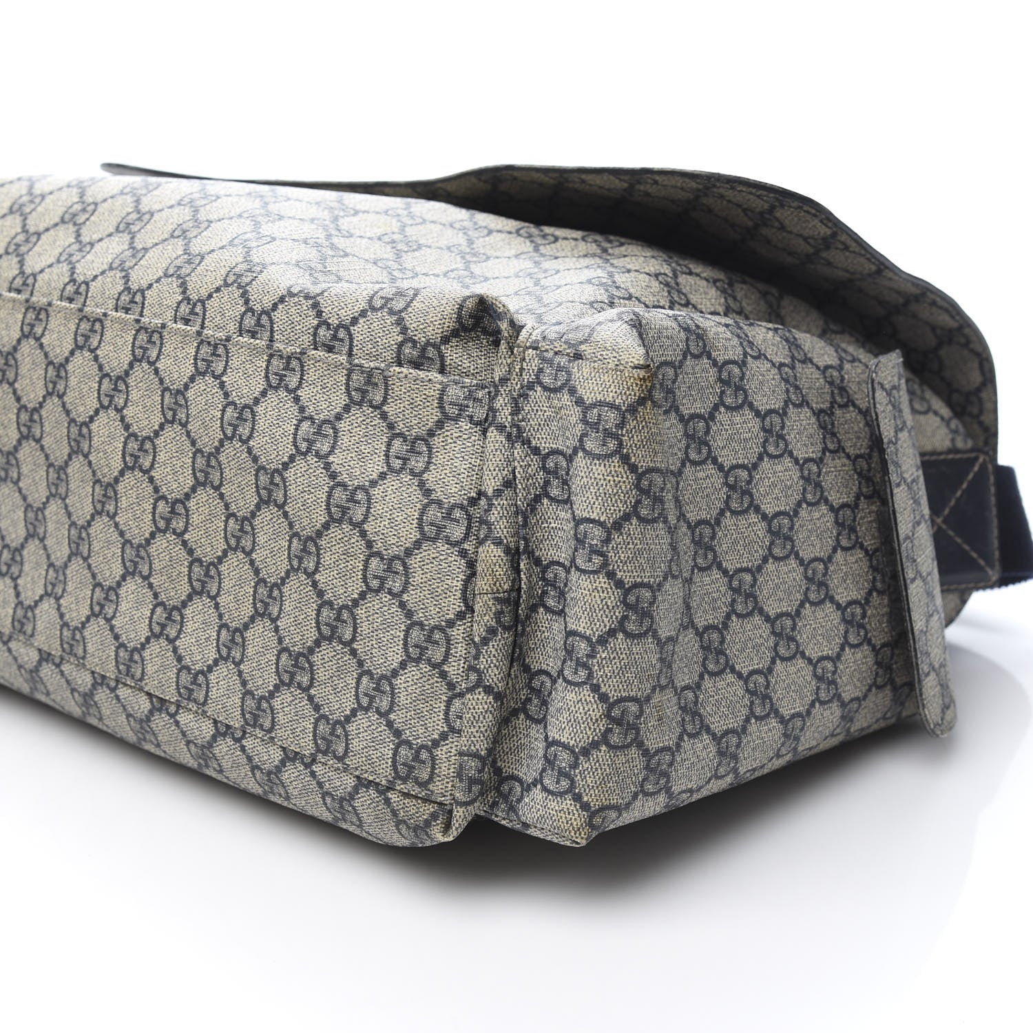 Gucci GG Plus Monogram Messenger Diaper Bag Navy 10 of 12