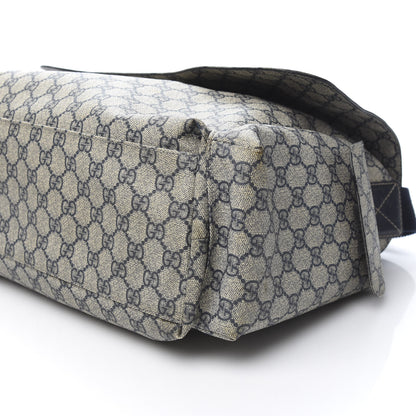 Gucci GG Plus Monogram Messenger Diaper Bag Navy 10 of 12