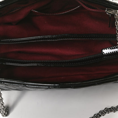 Chanel Patent Quilted Medium Just Mademoiselle Bowling Bag Black 5 of 10