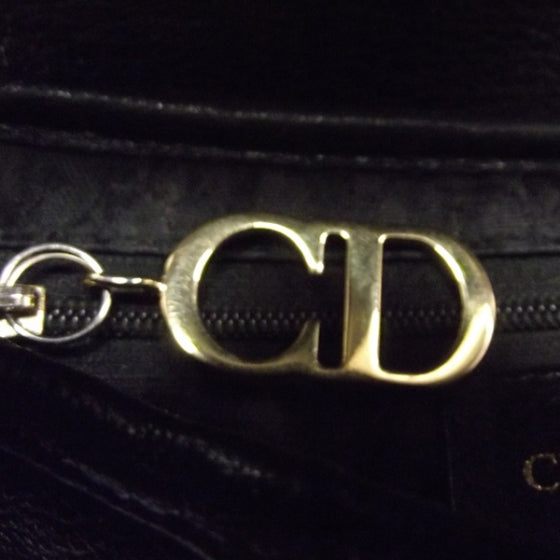 Christian Dior Leather Saddle Bag Black 10 of 11
