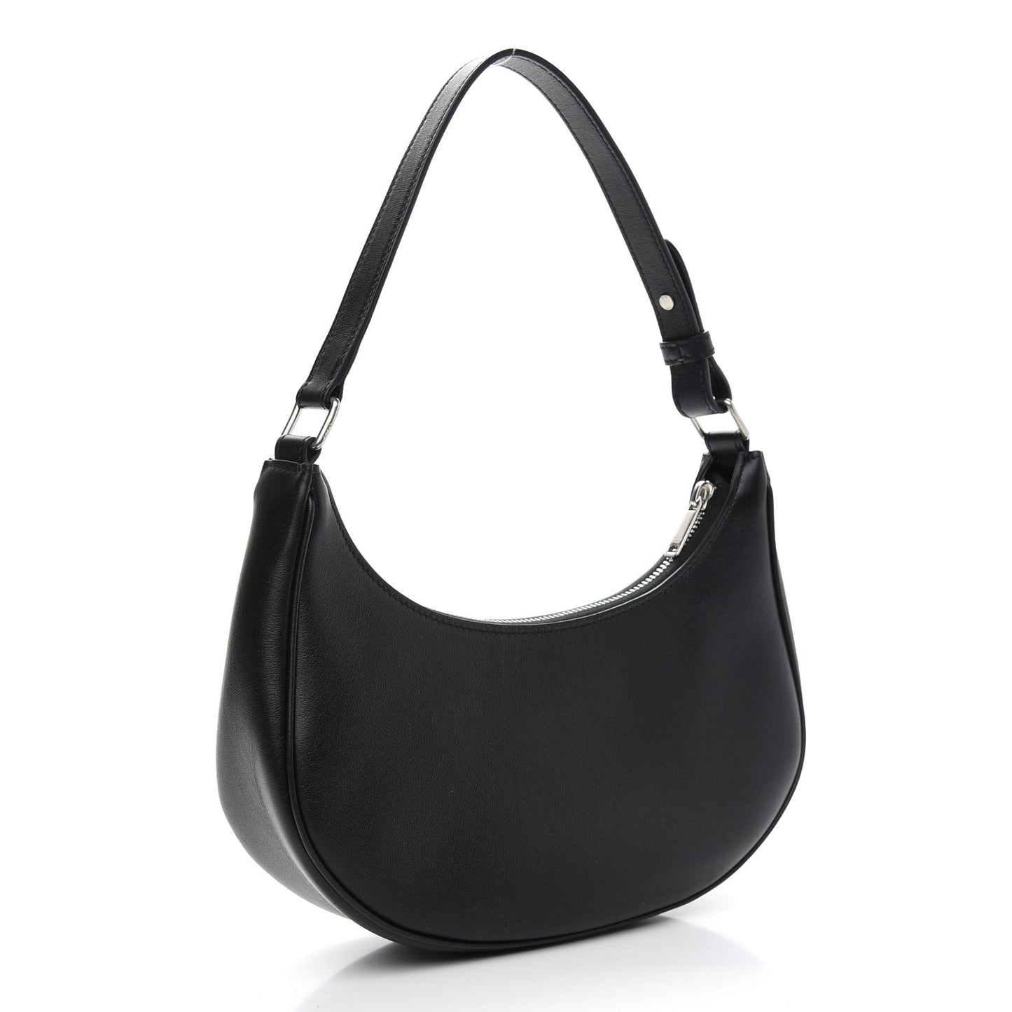 Calfskin Ava Shoulder Bag Black