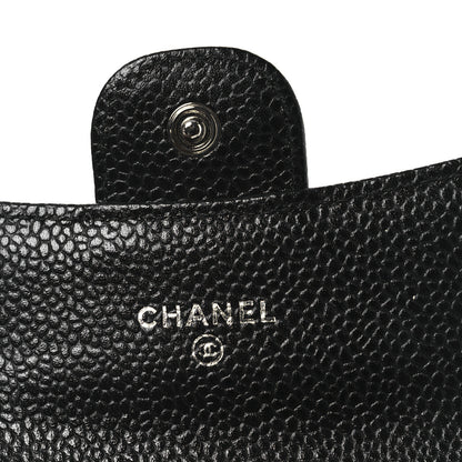 Chanel Caviar Quilted Flap Card Holder Wallet Black 6 of 9