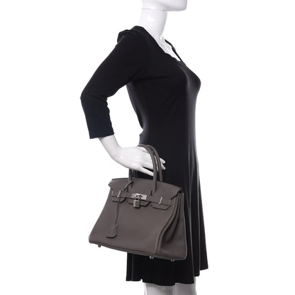 Hermes Togo Birkin 30 Etain 2 of 10