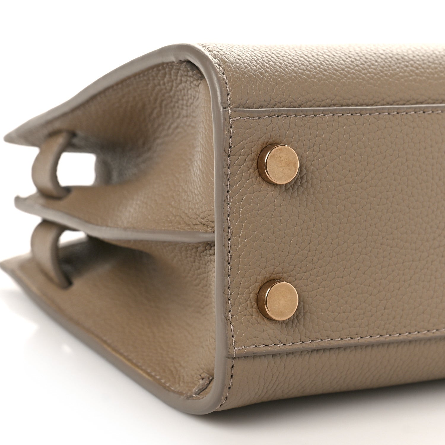 Saint Laurent Grained Calfskin Nano Supple Sac De Jour Dark Beige 7 of 8