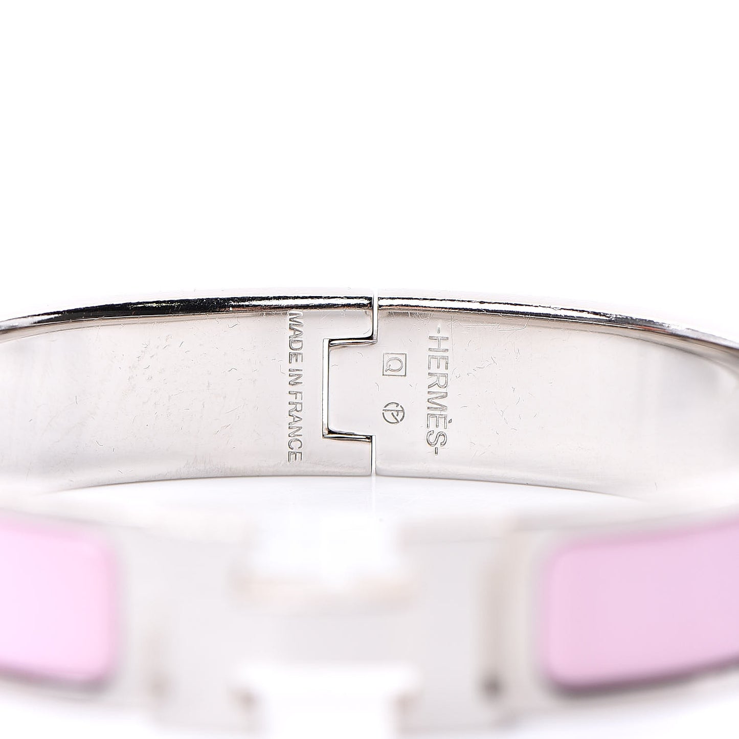 Enamel Narrow Clic Clac H Bracelet PM Rose Dragee