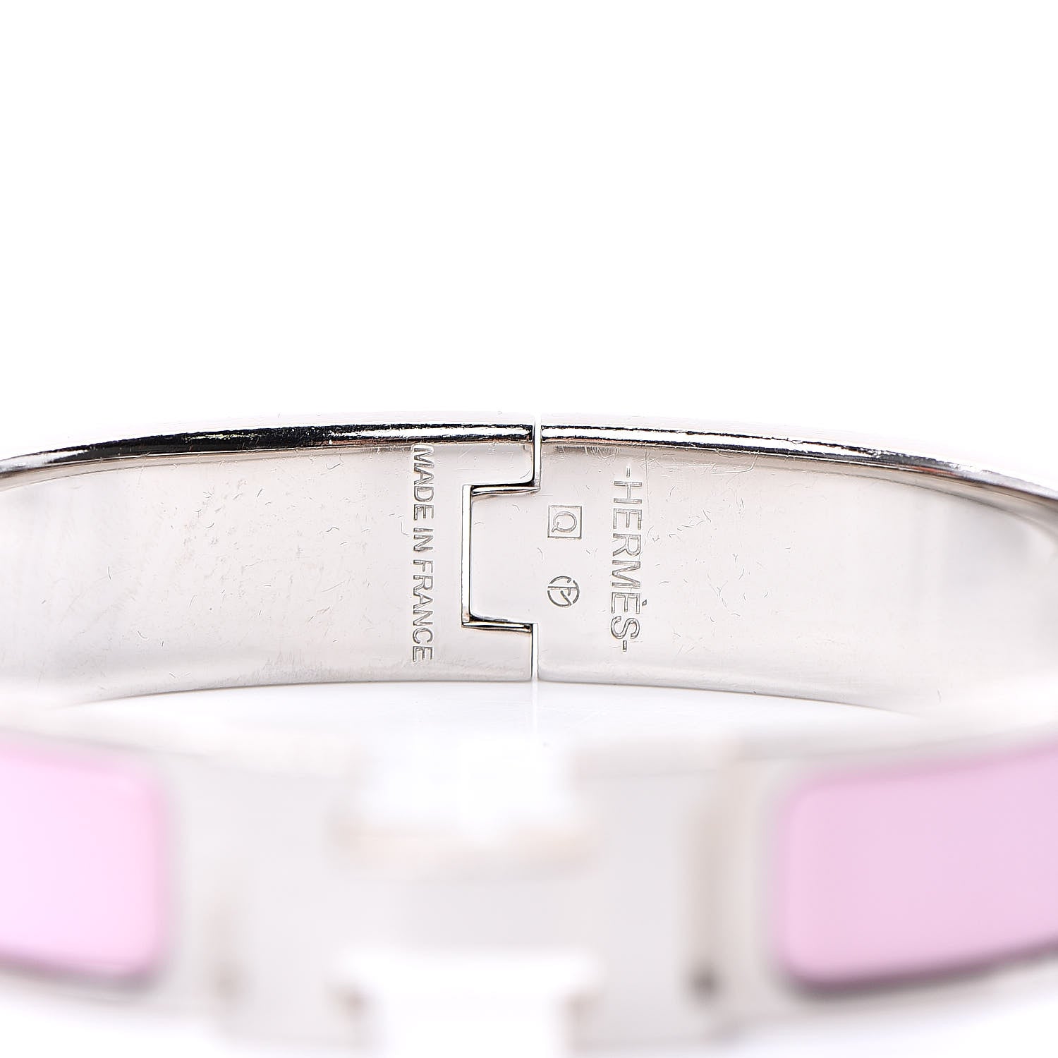 Hermes Enamel Narrow Clic Clac H Bracelet PM Rose Dragee 4 of 6