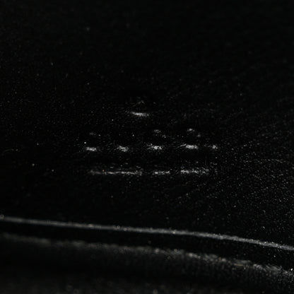 Gucci Guccissima Margaux Calfskin Metal Bar Zip Around Wallet Black 6 of 8