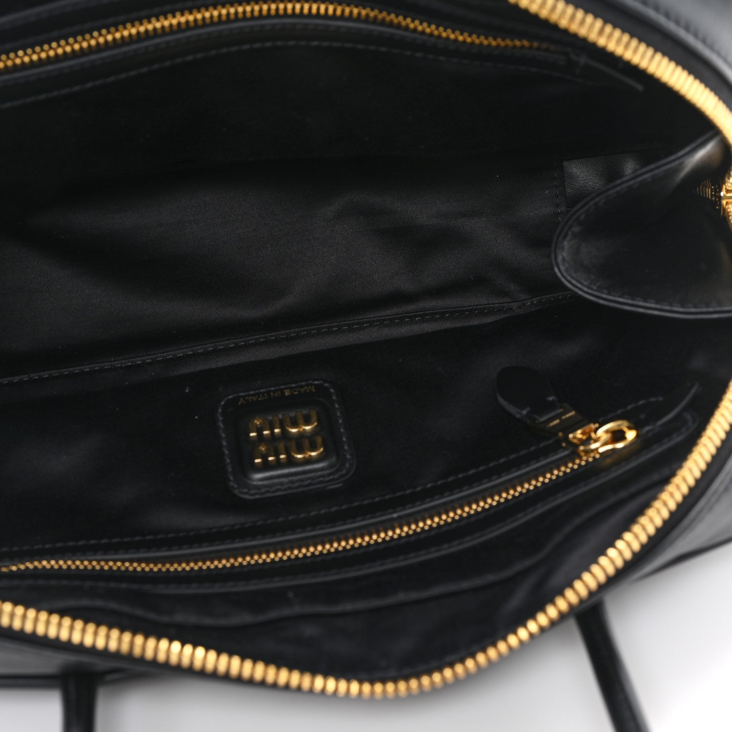 Miu Miu Calfskin Softy Medium Beau Top Handle Bag Black 5 of 9