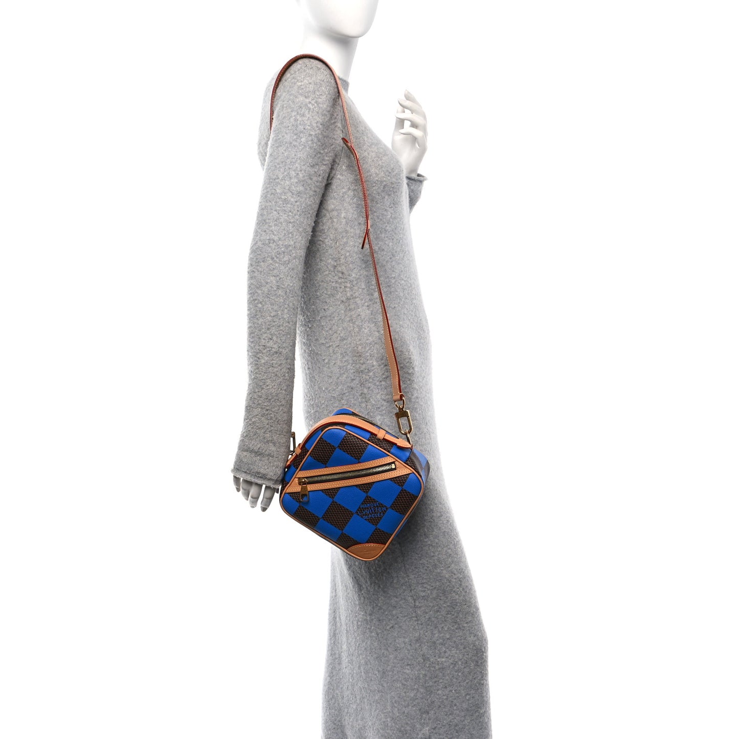 Damier Pop Chess Messenger Blue